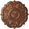 Ekena Millwork Deria Ceiling Medallion (Fits Canopies up to 6"), Hand-Painted Polished Copper, 20 1/4"OD x 1 1/2"P CM20DRPOS - alternate 1